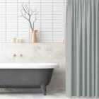 Blue Canyon Grey Polyester Shower Curtain 180X180Cm