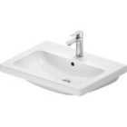 Duravit D-code Washbasin 650 Mm White High Gloss; Squared Edges