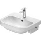 Duravit D-code Semi-recessed Washbasin 550 Mm White High Gloss