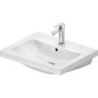 Duravit D-code Washbasin 600 Mm White High Gloss; Squared Edges