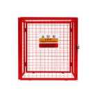 Monstershop Red Gas Bottle Collapsible Mesh Cage - 90cm x 80cm x 43cm