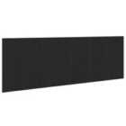Vidaxl Wall Headboard Black Oak Engineered Wood 240 X 1.5 X 80 Cm