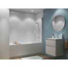 Showerwall White Lily Compact Tile Effect Bathroom Wall Panel 2440 x 1220mm