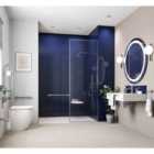 Showerwall Midnight Blue Compact Tile Effect Bathroom Wall Panel 2440 x 1220mm