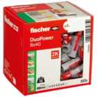 Fischer Duopower Nylon Plugs 8X40 - 2 Packs Of 100