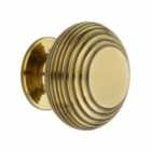 Spira Brass Beehive Large 40Mm Cupboard Knob Aged Brass