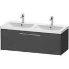 Duravit D-code 1184Mm X 460Mm 1 Drawer Wall Hung Vanity Unit - Matt Graphite