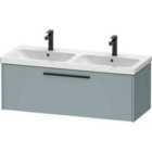Duravit D-code 1184Mm X 460Mm 1 Drawer Wall Hung Vanity Unit W/ Black Handle - Fjord Green