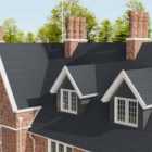 Garden Sanctuary 18Pcs Asphalt Shingles Bitumen Roofing - Grey