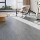 Garden Sanctuary 36Pcs Realistic Wood Effect Self Adhesive Flooring - Light Grey