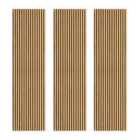 Monstershop Acoustic Slat Wall Panels x 3 - Oak