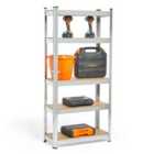 Vonhaus 1.5m Galvanised Finish 5-Tier Racking