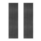 Monstershop Acoustic Slat Wall Panels x 2 ? Anthracite Grey