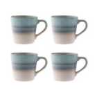 Mason Cash Reactive Fade Set Of 4 Mugs Blue