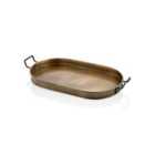 Rozi Gold Oval Serving Tray (GLV0560)