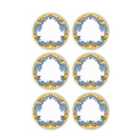 Rozi Limoncello Collection Dinner Plates, Set of 6