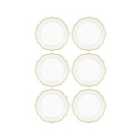 Rozi Jaswely Collection Porcelain Side Plates, Set of 6 (White)