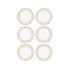 Rozi Jaswely Collection Porcelain Side Plates, Set of 6 (Sand Beige)