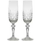 Dornberger Set of 2 Dorchester Champagne Flutes Fully Cut
