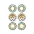 Rozi Limoncello Collection Cake Plates, Set of 6