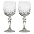 Dornberger Set of 2 Dorchester Goblets Fully Cut