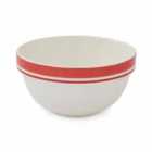 Portmeirion Potters Stripe 7" Stacking Bowl Red Set of 4