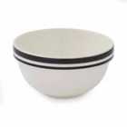 Portmeirion Potters Stripe 5" Stacking Bowl Black Set of 4