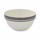 Portmeirion Potters Stripe 7" Stacking Bowl Grey Set of 4