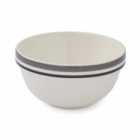 Portmeirion Potters Stripe 5" Stacking Bowl Grey Set of 4