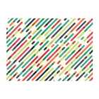 Warren Reed - Designer Coloured Diagonal Abstract Pattern Glass Chopping Board