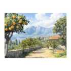Warren Reed - Designer Lemon Trees In Sorrento Chopping Board