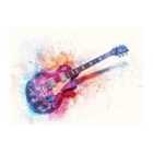 Warren Reed - Designer Cosmic Melody: Abstract Guitar Visions Chopping Board