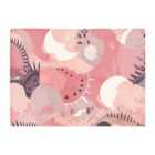 Warren Reed - Designer Abstract Pink White Glass Chopping Board