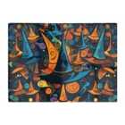 Warren Reed - Designer Imaginative Abstract Witches Hats Glass Chopping Board