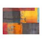 Warren Reed - Designer Golden Blocks Of Abstract Chopping Board