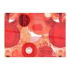 Warren Reed - Designer Abstract Red Sun Pattern Glass Chopping Board