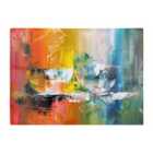 Warren Reed - Designer Impressionist'S Palette: Colorful Abstraction Chopping Board