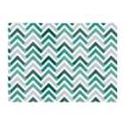 Warren Reed - Designer Geometric Retro Vintage Chevron Pattern Glass Chopping Board