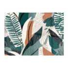 Warren Reed - Designer Autumn Tropical Leaves Green Brown Glass Chopping Board