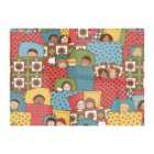 Warren Reed - Designer Hand Drawn Sleeping Doodle Faces Glass Chopping Board