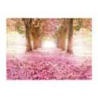 Warren Reed - Designer Pink Flower Tree Tunnel Glass Chopping Board