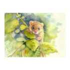 Warren Reed - Designer Dormouse Watercolour Glass Chopping Board