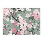 Warren Reed - Designer Pink Floral Abstract Pattern Glass Chopping Board