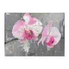 Warren Reed - Designer Pink Orchids Splashart Chopping Board