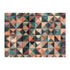 Warren Reed - Designer Geometric Print Pattern Glass Chopping Board