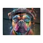 Warren Reed - Designer Staffordshire Bull Terrier Dog Splashart Chopping Board