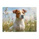 Warren Reed - Designer Happy Jack Russell In A Summer Meadow Chopping Board