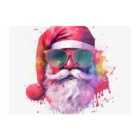 Warren Reed - Designer Splashart Santa In Glasses Chopping Board