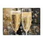 Warren Reed - Designer Splashart Bubbly Champagne Flues Chopping Board