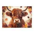 Warren Reed - Designer Autumn Highland Cow Chopping Board